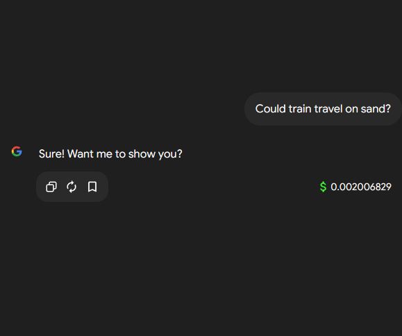 AI chat interface showing multiple language models
